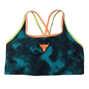 Under Armour Project Rock Crossback Sports Bra Large